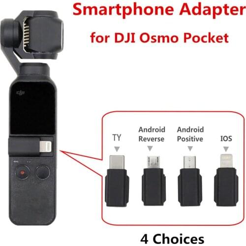 For DJI Osmo Pocket Adapter Connect to Android Smartphone with Micro USB/Type-C/Lighting Connector Accessary