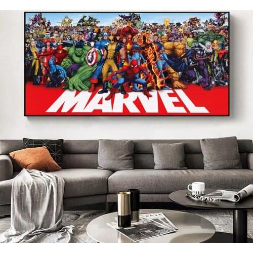 Marvel Movie Superhero Avengers Canvas Painting Captain America Poster and Print Abstract Wall Art Picture for Living Room Decor