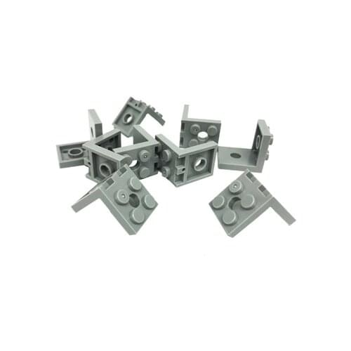 20&200PCS light gray Bracket 2x2-2x2 Building Blocks Classic Toy Compatible with Major Brand Technology Moc Parts Gifts Learning