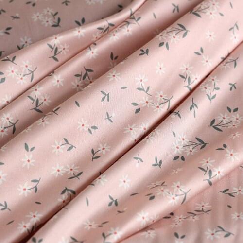 Red Raspberry 20momme Elastic Twill Satin Silk Flowers Fabrics Garment Materials Women Dress DIY Sewing Cloth Freeshipping