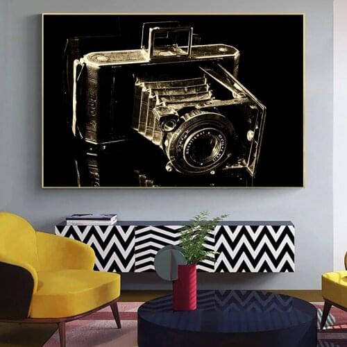 Creative Painting Retro Camera Poster Picture Wall Art Posters And Prints Canvas Painting Quadro Poster Wall Picture Home Decor