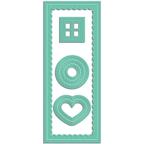 Metal cutting dies Rectangular border cut die mold decoration Scrapbook paper craft knife mould blade punch stencils die