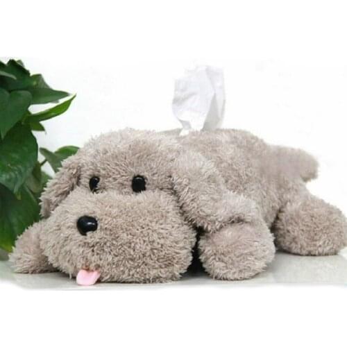 Lovely Tissue Box Cover Stuffed Plush Animal Dolls Toy Box for Children Kids Toy Gift Paper Box Tissue Box Holder