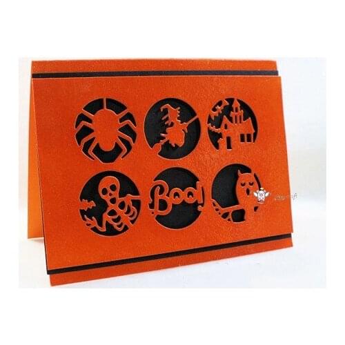 Mmao Crafts Metal Steel Cutting Die New Halloween ring decoration Stencil For DIY Scrapbooking Paper/photo Cards Embossing Dies