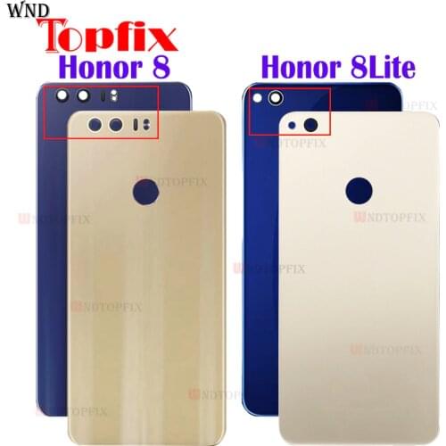 New For Huawei honor 8 Lite Back Battery Cover Door Rear Glass Housing Case 5.2 ” For honor 8 Battery Cover Honor 8 Housing