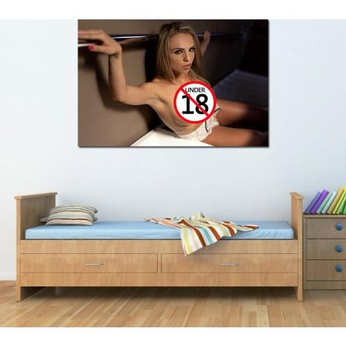 Blonde Girl Hot Body Posters Home Decor Wall Art Canvas Painting Bedroom Decoration