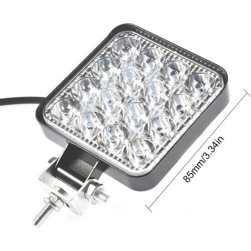 48W 6000K 12/24V Driving Fog Lamps Car Work Lights Super Bright LED Spotlight for Car/Motorcycle/SUV/Truck/Forklift/Boat