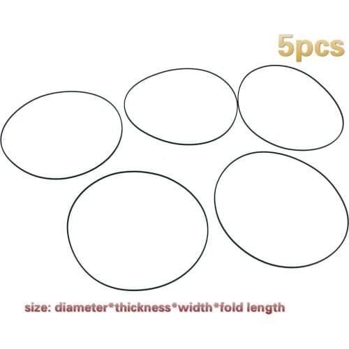 5pcs 0.6mm width transmission rubber drive belt for walkman repeater cassette deck counter audio tape recorder turntable