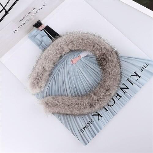 Womens luxury winter100% mink fur headband high quality real fur hair band Fashion hair accessories