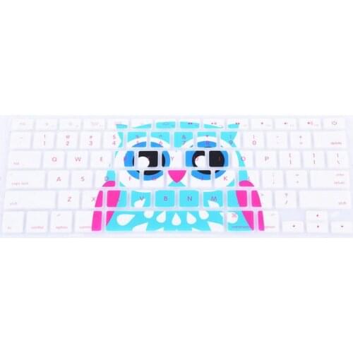 USA Owl Silicone Keyboard Cover Skin Protector Film (10pcs) For Apple Macbook Air 13 Pro 13 15 Retina 13 '15' 17 '+ Packaging