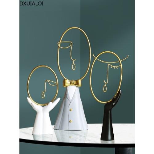 Modern minimalist vase simulation flower arrangement Nordic style home decoration living room flower creative design crafts