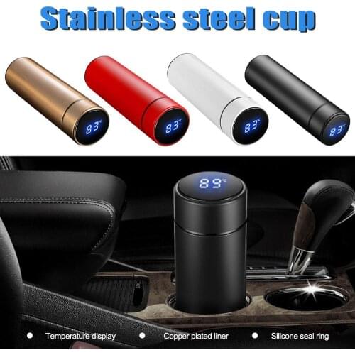 Smart 500ML Vacuum Thermos with Temperature Measurement LCD Display Stainless Steel Insulated Water Bottle Travel Thermos