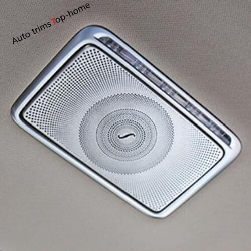 Yimaautotrims Interior Refit For Mercedes Benz E-Class E CLASS 2016 - 2020 Rear Makeup Cosmetic Mirror Sequins Panel Cover Trim