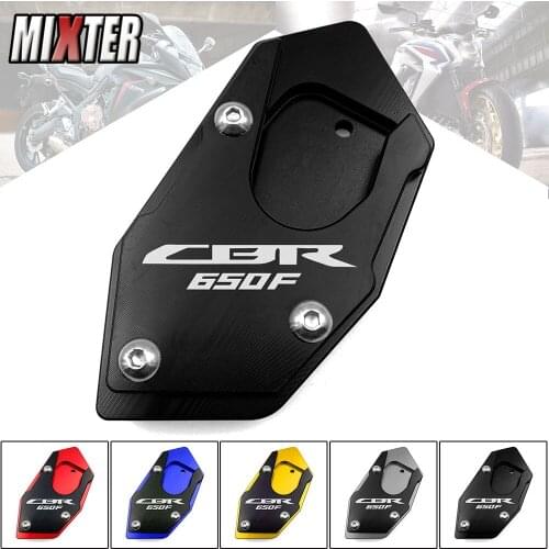 Motorcycle Kickstand Foot Side Stand Extension Pad Support Plate Enlarge Stand For HONDA CBR650F CB650F 14-18 CB-650F CBR-650F