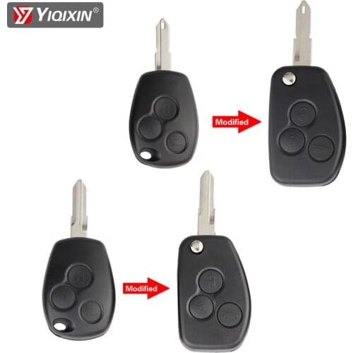 YIQIXIN 3 Buttons Folding Flip Remote Car Key Shell For Renault Megane 2 Dacia Trafic Vivaro Primastar Movano Kangoo 2 Clio 3
