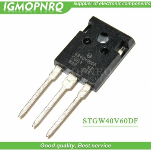 Free shipping 10pcs/lot STGW40V60DF TO-247 IGBT 600V 40A new original