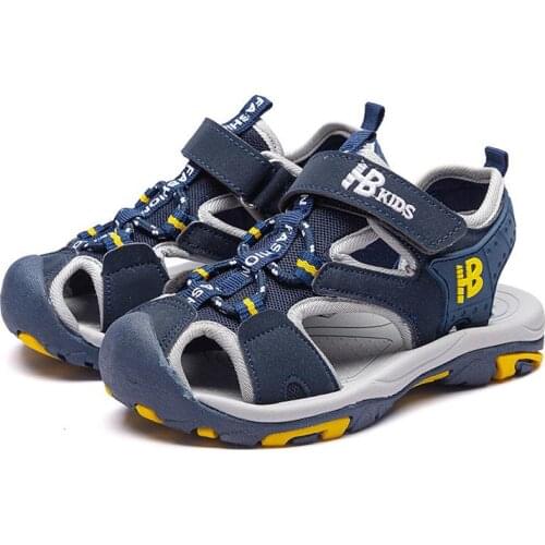 2020 New Childrens Beach Shoes Summer Boys Girls Breathable Non-slip Aqua Sport Sandals Kids Outdoor Crash-proof Casual Sandals