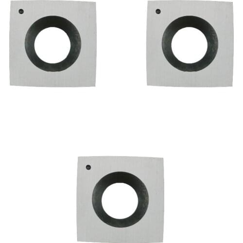 3 Pcs 15mm (.59") Square with 6"(150mm) Radius Carbide Insert Cutter(15mmX15mmX2.5mm)4-Edge for Wood Lathe Rougher Turning Tools