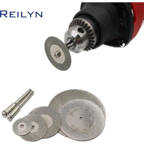 7pcs Diamond Saw Blade shank 3mm 16/20/25/30/35/40/50mm Saw Bit cutting blades for rotary tools diamond bits dremel for dremel