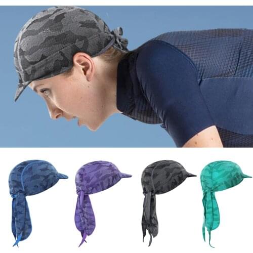 Ice-Feeling Bandana for bicycling Riding Pirate Style Sun-Proof Mosture Wicking UV Protection Bandanna Cap men male cady katy