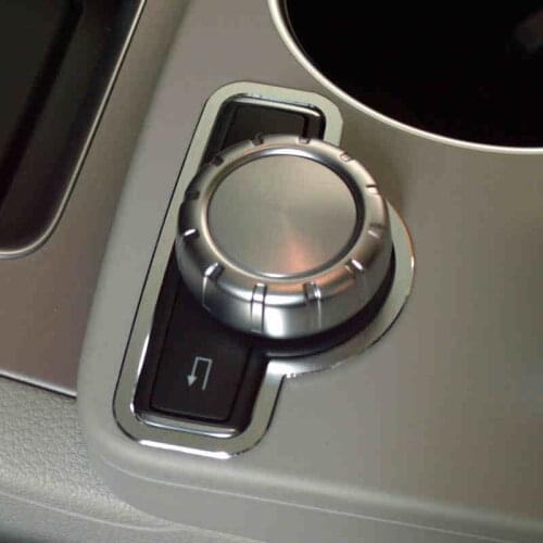 Center Console Multimedia Knob Decorative Frame Car Styling For Mercedes Benz GLK X204 E Class W212 Aluminium Alloy