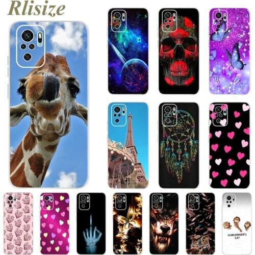 Colorful Painted Case For Xiaomi Redmi Note 10 Case Note10S Soft Silicone TPU Back Cover For Redmi Note 10S Note10 S Phone Cases
