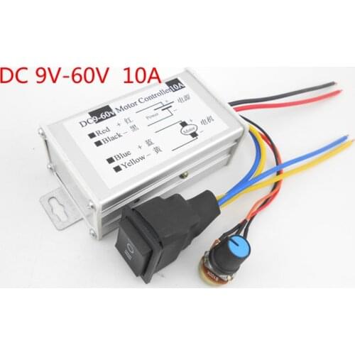 DC12V24V36V48V60V/10A non-pole motor governor PWM pulse width drive plate can adjust the positive and reverse rotation switch