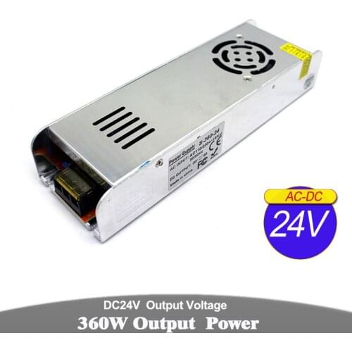 Power Supply DC 12V 24V 48W 60W 72W 100W 120W 150W 180W 200W 240W 250W 300W 350W 360W Transformers 220V AC to DC12V DC24V SMPS
