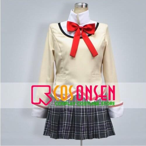 COSPLAYONSEN Puella Magi Madoka Magica Girl School Uniform Cosplay Costume Full Set Custom Made