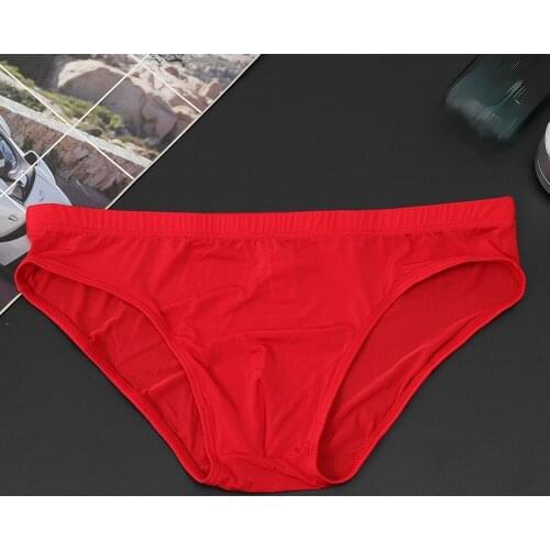 2021 MenS Sexy Ultra Soft Ice Silk G-String Thongs Low Rise T-Back Underwear Comfy Underwear Men Bikini Lingerie Briefs Panties