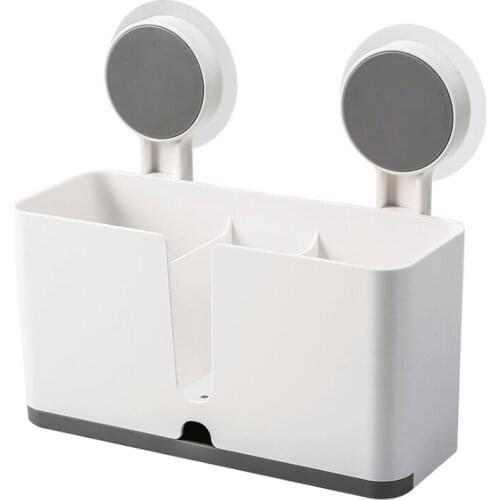 Bathroom Shelf Adhesive Storage Rack Toothbrush Holder Shaver Rack Organizer Wall Hanging Brushing Teeth Rack