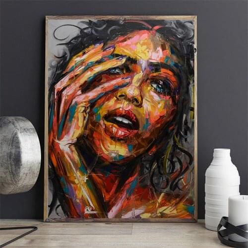 Nordic Wall Art Women Graffiti Abstract Canvas Painting Prints and Poster Street Art Women Home Decor for Living Room Decoration
