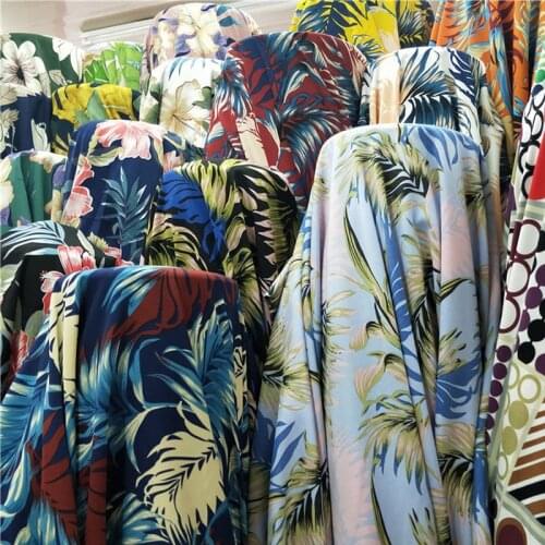 New Hawaiian Style Banana Leaf Impervious Fabric Fresh Daily Dresses Skirts Shirts Material