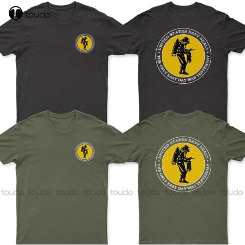 New Navy Seals The Only Easy Day Was Yesterday T - Shirt Big Brother Shirt Cotton Tee S-5Xl