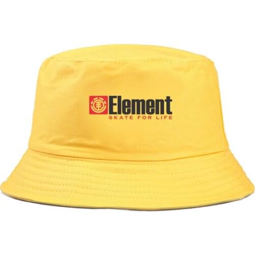 Panama Bucket Hat ELEMENT print Men Women Summer funny cartoon Bucket Cap bob Hat Hip Hop Fishing Fisherman Hat girl boy