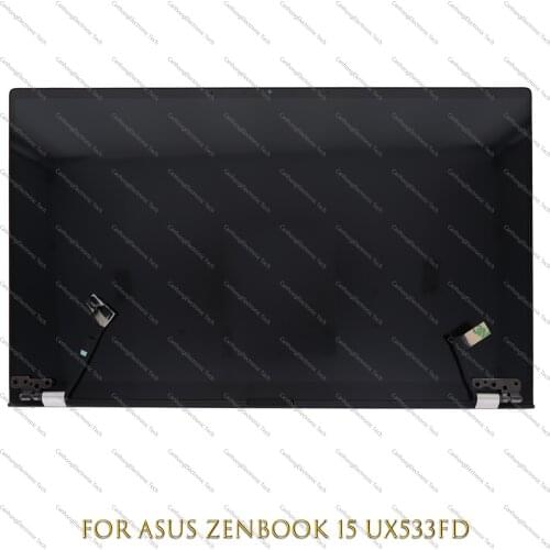 15.6" FHD 1920*1080 For Asus Zeenbook UX533 UX533FD LCD Touch Screen Digitize Complete Assembly With Hinges Sliver
