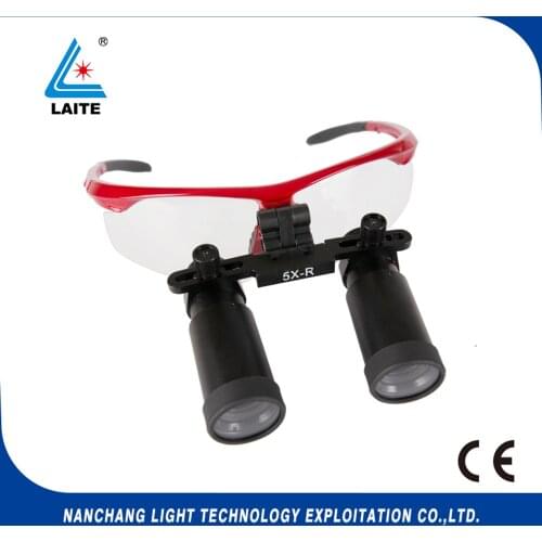 Dental Loupes Magnifier Binocular surgical Loupe 5.0X 420mm Glasses Magnifing Loupes Optical free shipping-1set