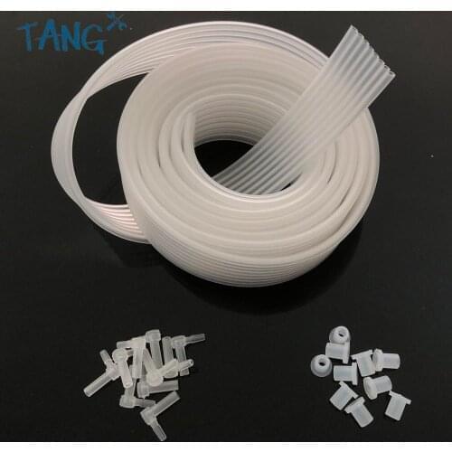 1.5 meter 4 6 8 color ciss line Ink tube ink tube pvc pipeline + Tube Elbow + Rubber stopper CIS CISS parts Accessories kits