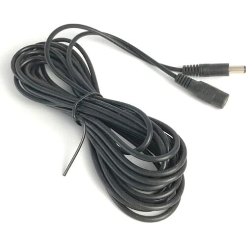 5m(15ft) 2.1x5.5mm Dc 12v Power Extension Cable for Cctv Security Cameras Ip Camera Dvr Standalone