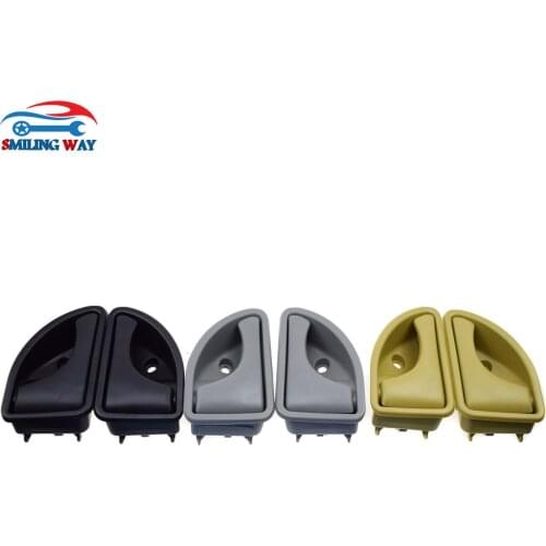 SMILING WAY# For Kangoo 1997-2019, Twingo I 1993-2007 Interior Inner Inside Door Handle Front Left Right 2pcs OE# 8200259377