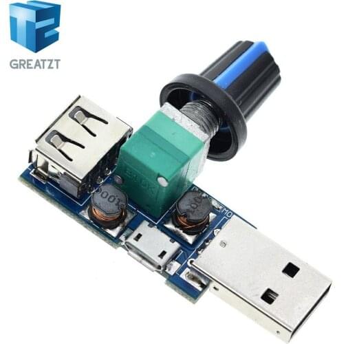 GREATZT DC 4V-12V 5W XY-FS USB Fan Stepless Governor USB Fan Speed Controller Multi-Gear Auxiliary Cooling Tool