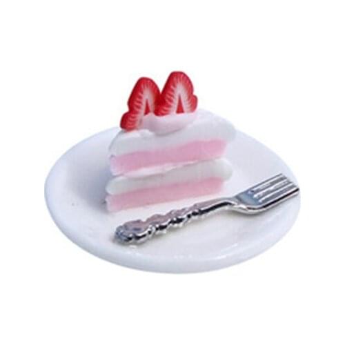 ZOCDOU 1 Piece Simulation Food Play Cake Small Statue Little Figurine Crafts Figure Ornament Miniatures