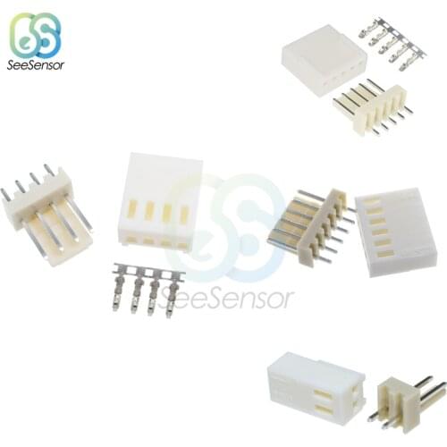 10Pcs KF2510 Pitch Terminal Housing Pin Header Set 2P 3P 4P 5P 6P 8P 2.54mm Connector Adaptor Header Terminal Assortment Kits
