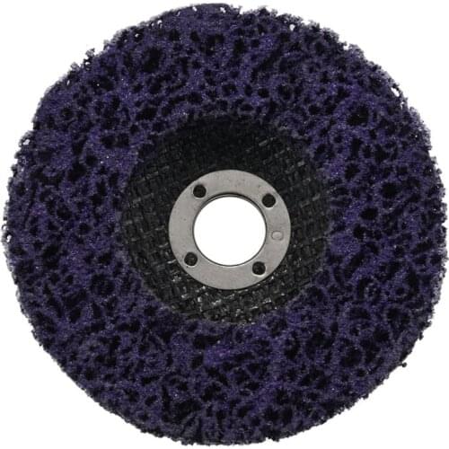 5Pcs Durable Poly Strip Disc Wheel 100x16Mm Wood Metal Paint Rust Removal Clean Abrasive Tools For Angle Grinder