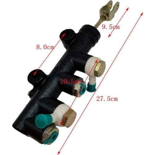 A749 Motorcycle Rear Brake Master Cylinder Pump For Tricycle 200CC Brake master Assembly Double In And Out