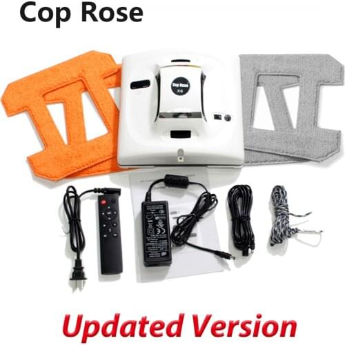 COP ROSE X6 Automatic Window Cleaning Robot,intelligent Washer,Remote Control,Anti fall UPS Algorithm Glass vacuum Cleaner Tool