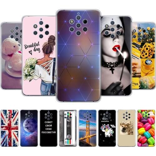 For Nokia 9 PureView Case For Nokia 9 Pure View Silicon Soft TPU Back Phone Case Cover For Nokia9 PureView Protective Bag Bumper