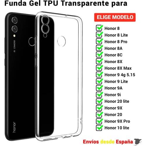 TPU case for Huawei Honor 8 8A 8C 8X 9A 9i 9X 10 20 Max Lite Pro. Transparent silicone mobile phone case. Choose model