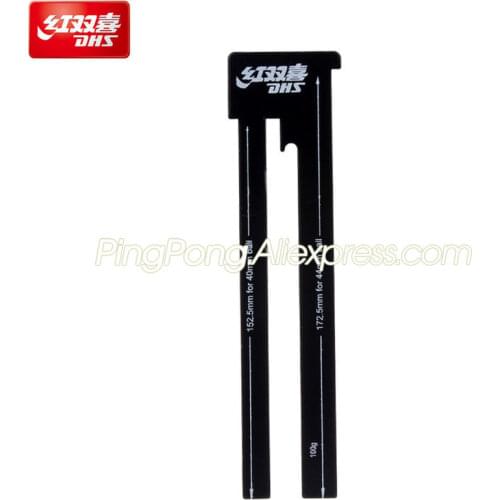 DHS Table Tennis Ruler Umpire Tool Standard Net Measurer Metal Ruler for Official Table Tennis Game Ping Pong Ruler