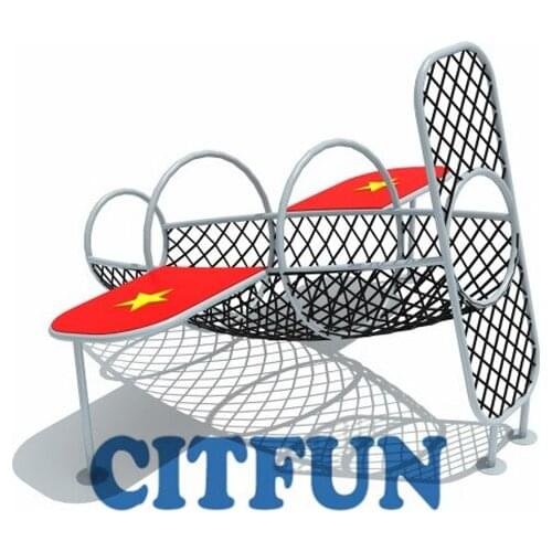 Hot sale Plane rope course ,outdoor rope climber,Outdoor Playground Web climber, net structure OP18-226A